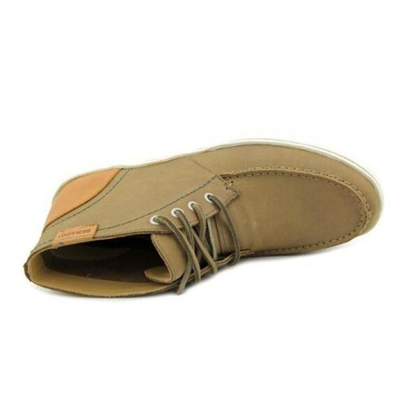 Sebago Ryde Chukka Dark Taupe & Tan Leather Casual Lace Up Ankle Boots main image 6